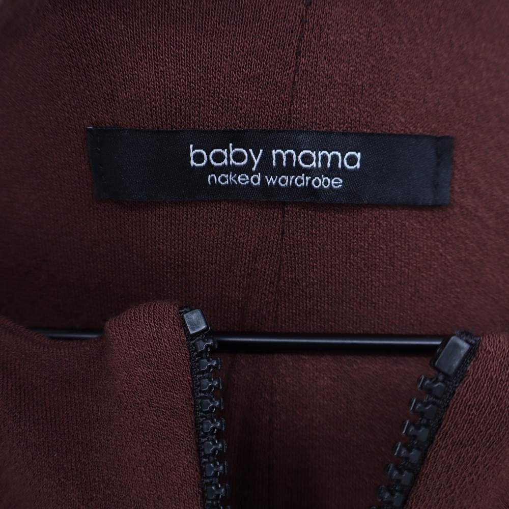 Naked Wardrobe Baby Mama Sleeveless Jumpsuit Brown Size Medium - Picture 4 of 8
